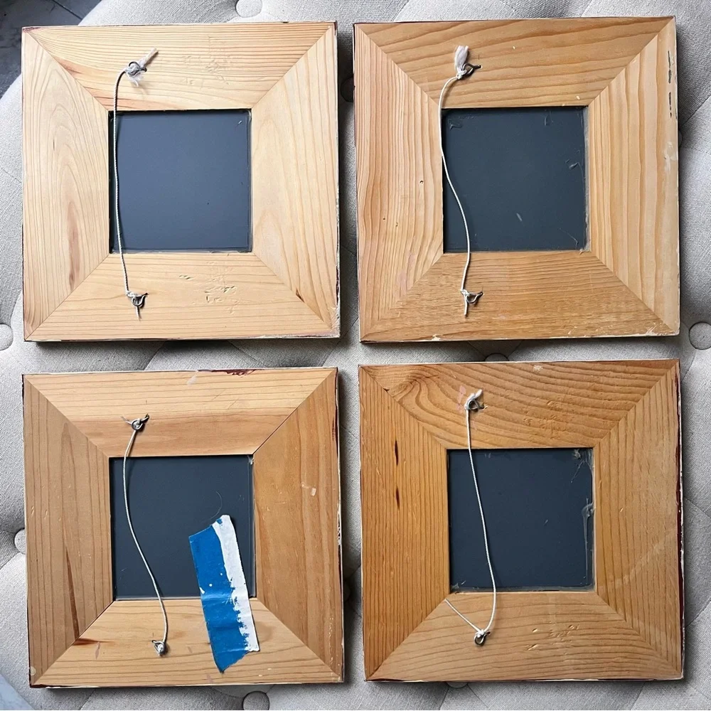 Set of 5 Shabby Chic Square MIRRORS 10